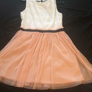 Short girl pink dress